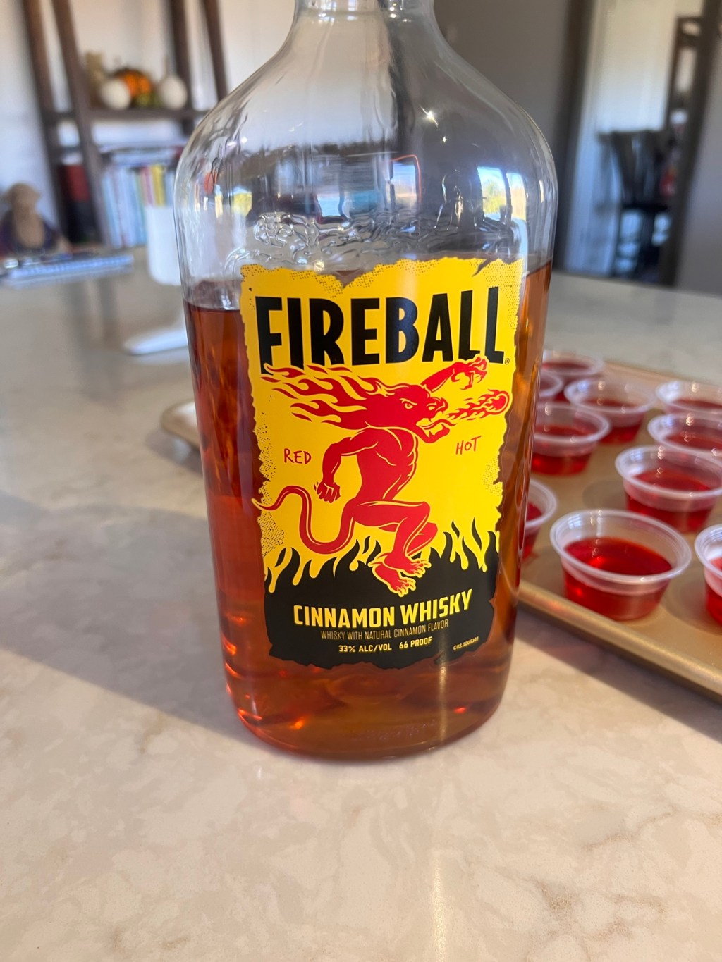 Spooky Fireball Cherry Jello Shots&nbsp;Recipe